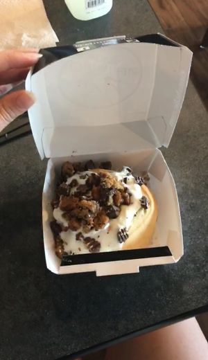 Hazelnut with PB and cookie at Cinnaholic in Boca Raton