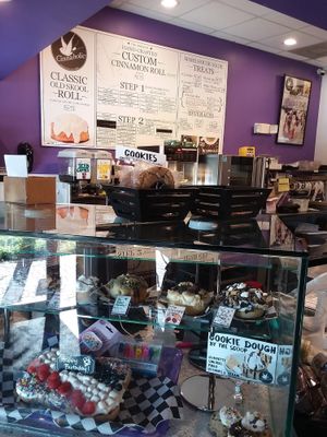 Lots of options. All vegan. And you can pick your own toppings. at Cinnaholic in Boca Raton