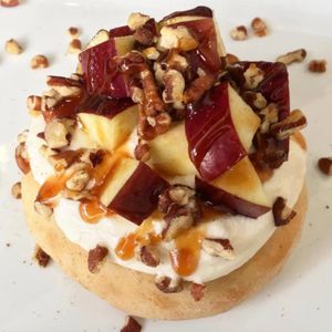 Caramel Frosting with Apples, Caramel Sauce & Pecans! at Cinnaholic in Boca Raton