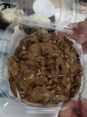 Coffee icing w/ pecans  at Cinnaholic in Boca Raton