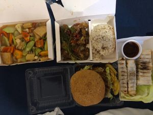 4 menu items i got for take away at Buen Provecho Cafe in Cagayan De Oro