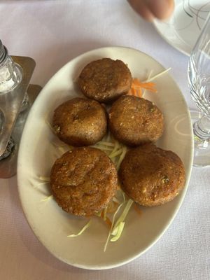 Fried potato patties   at Little India Cafe in Glen Burnie