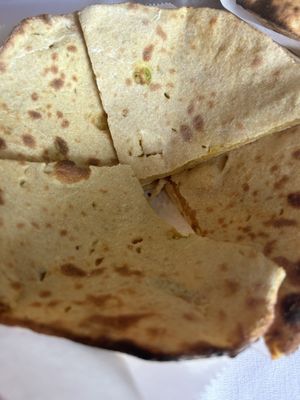 Bread with potato filling  at Little India Cafe in Glen Burnie