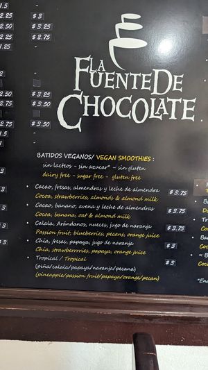  at La fuente de chocolate in San Juan Del Sur