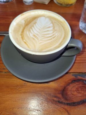 Almond Flat White at Zen Den in Eltham