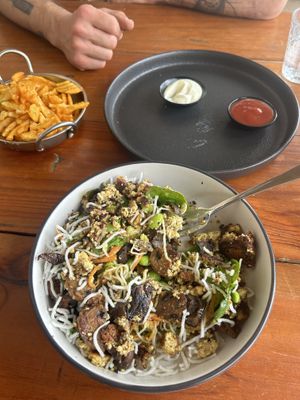 Trippy tofu  at Zen Den in Eltham