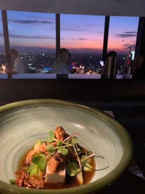 Tofu was mushy and not silken at all, also very salty at O Bar and Dining in Sydney