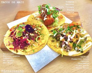 Tortillas at Adhana in Santiago