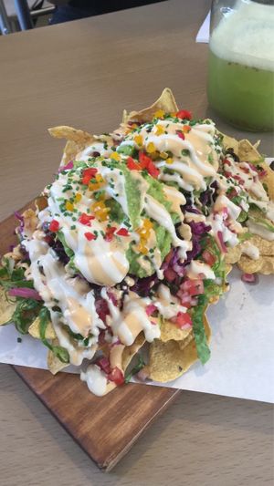 Best nachos at Adhana in Santiago