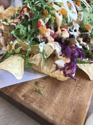 Hot Nachos at Adhana in Santiago