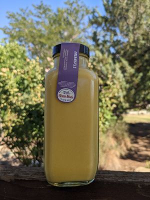 Dreamsicle in-house smoothie with orange juice, cashews, mango, and vanilla at Great Basin Community Food Co-op in Reno