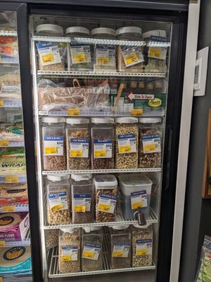 Bulk nuts, kept fresh in the fridge at Great Basin Community Food Co-op in Reno