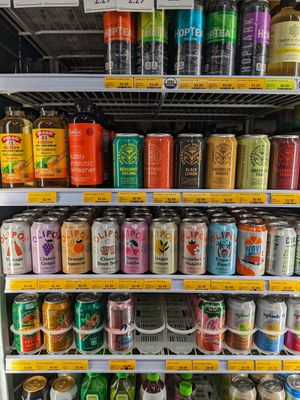 Big selection of Olipop and other soda alternatives at Great Basin Community Food Co-op in Reno