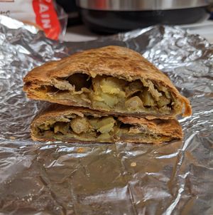 Vegan curry potato pasty at Great Basin Community Food Co-op in Reno