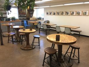 Cafe eating area at Great Basin Community Food Co-op in Reno