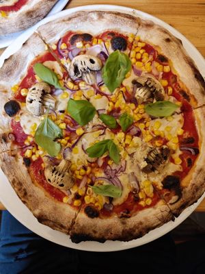 Halloween pizza at Pizza Punk in Brno