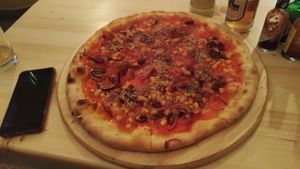 Pizza option number 2, yum yum at Pizza Punk in Brno