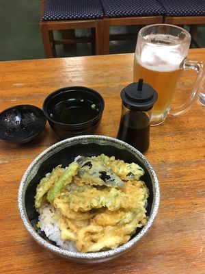 yasai tempura at Flowers - Tachibana in Hiroshima