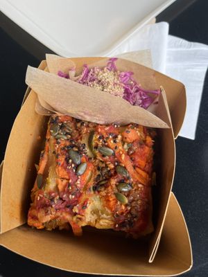Vegan lasagna  at Organic Epicerie in Chamonix-mont-blanc