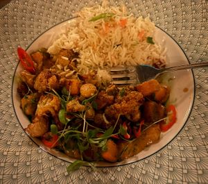 Massaman cauliflower   at The Cosy Club in Stamford
