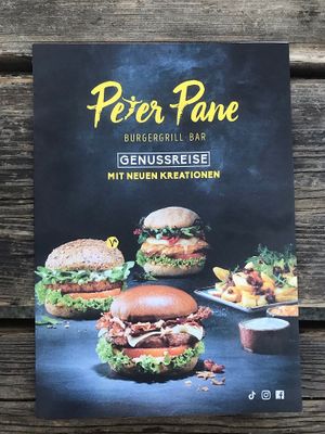 Menu at Peter Pane - Invalidenstr in Berlin