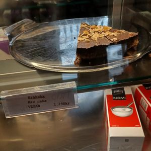 Vegan cake at Kaffi Krus in Selfoss