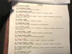 61. Vegan pizza at Kaffi Krus in Selfoss