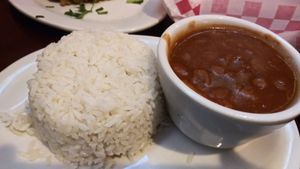 Red beans and rice at Lechonera El Coqui in Jacksonville