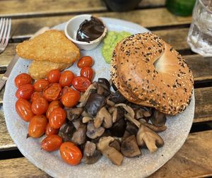 Build your own breakfast - Hashbrown not on the menu, need to ask for it.  at Sarnies in Central Singapore