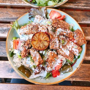 Tempeh salad! V yummy! at Sarnies in Central Singapore