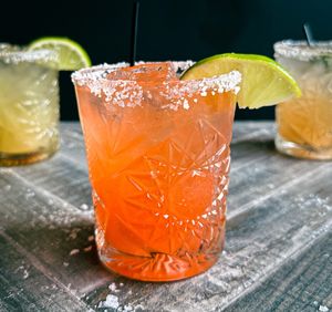 Vegan Strawberry Margarita  at Hook & Lime in Omaha