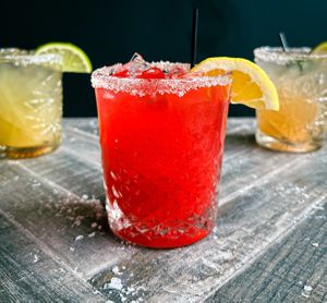 Vegan Blackberry Lemon Margarita  at Hook & Lime in Omaha