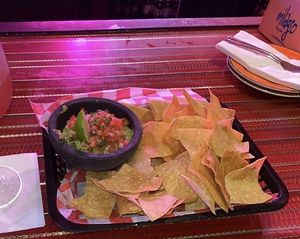 Guac and chips  at Tatts & Tacos in Oakland Park