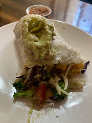 Vegan Burrito Santa Monica - Incredible specially for someone that lived in California for many years!  at Cafe de Nucallacta in Cuenca