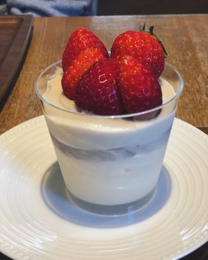 Strawberry Trifle  at Takagiya in Tokyo