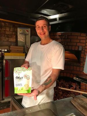 They use Daiya cheese!! (Photo by morethanveggies) at Pete's Place in Central Singapore