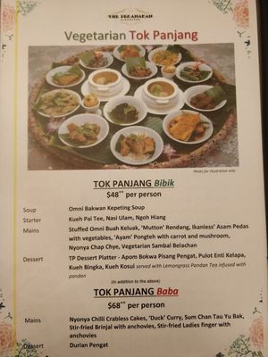 Baba and Bibik set at The Peranakan in Central Singapore