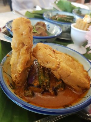 Ikanless assam fish at The Peranakan in Central Singapore