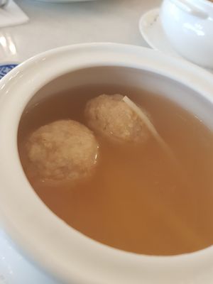 Omnipork clear soup at The Peranakan in Central Singapore