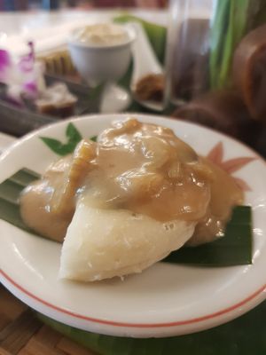 Pisang pengat at The Peranakan in Central Singapore