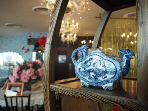 Restaurant interior at The Peranakan in Central Singapore