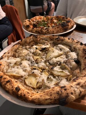 Potato pizza   at Pizza Madre in Marrickville