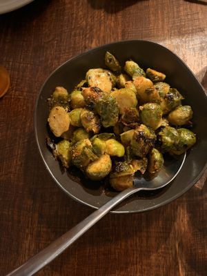 Brussel sprouts   at Pizza Madre in Marrickville