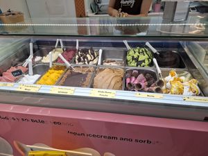 All vegan flavours at Yummy Helados in Malaga