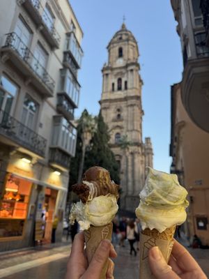 The view   at Yummy Helados in Malaga