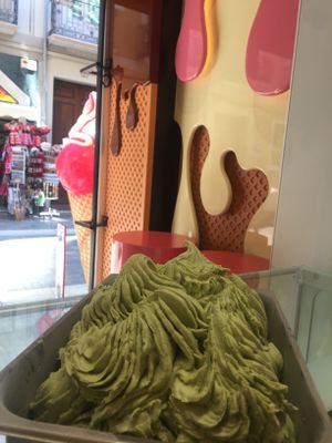 🍵 thé Matcha no sugar.  at Yummy Helados in Malaga