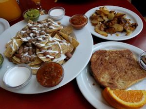 nachos and French toast at Herbivore - Berkeley in Berkeley