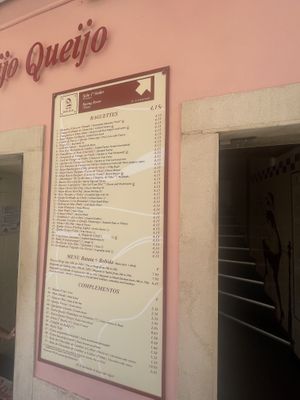 Menu   at Pao Pao Queijo Queijo in Lisbon
