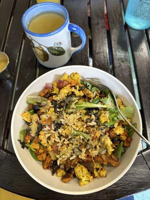 Sunshine tofu scramble bowl   at High Tide Juice Co. in Westerly