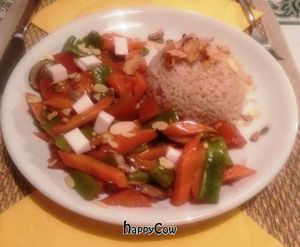 Rice with vegetables at Tribunal in Madrid